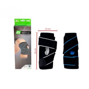 Rodillera ortopédica con estabilizadores laterales para rehabilitación física en Medellín, Colombia