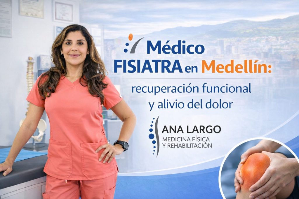 Médico fisiatra en Medellín: recuperación funcional y alivio del dolor